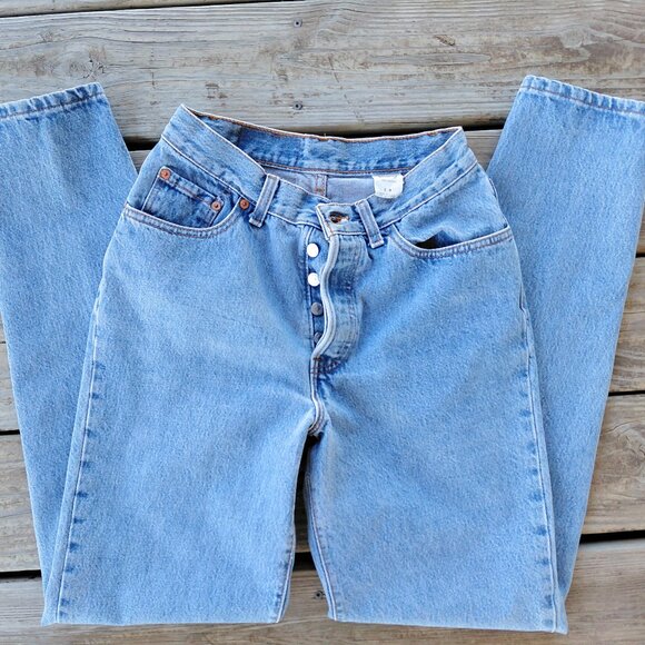 Levi's 501 Button Fly Women's Jeans Size 9 - Picture 1 of 9